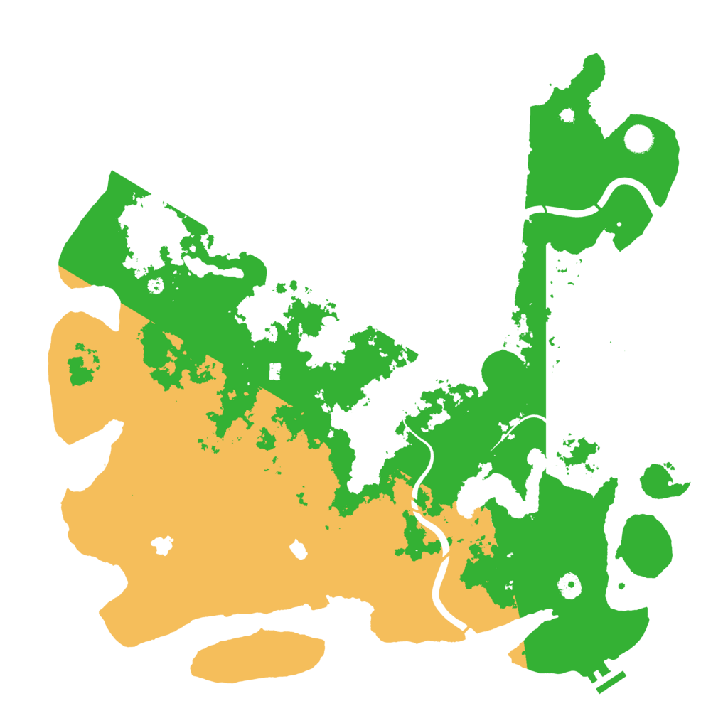 Biome Rust Map: Procedural Map, Size: 4500, Seed: 792840707