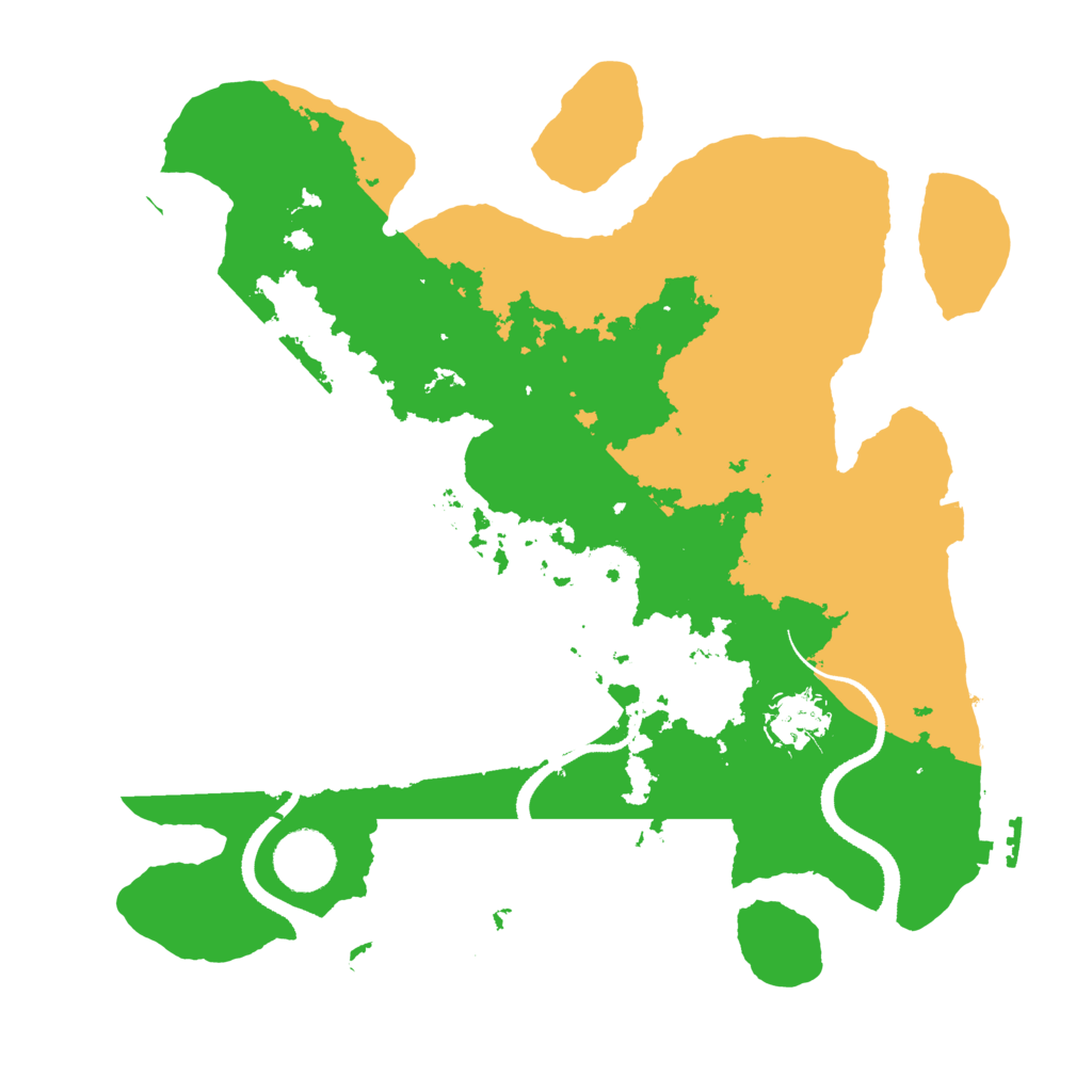 Biome Rust Map: Procedural Map, Size: 3250, Seed: 51500607