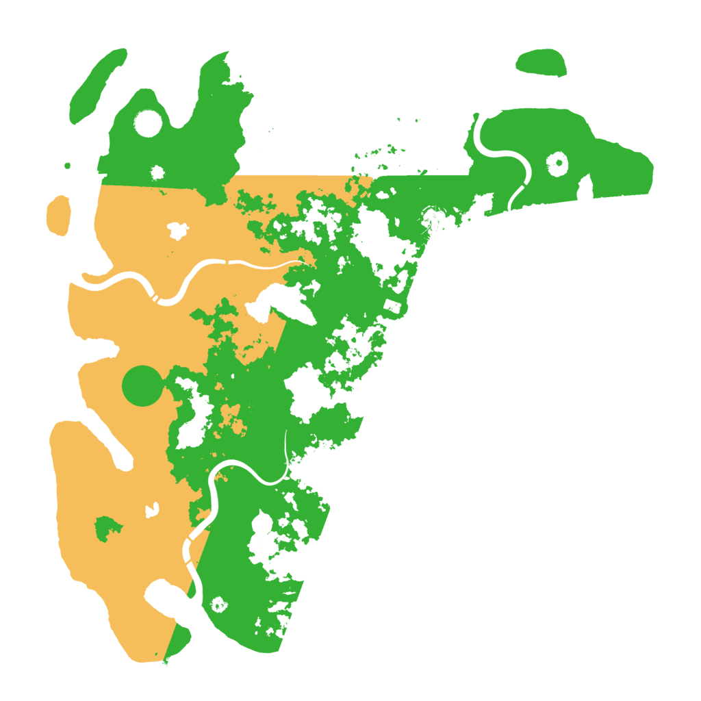 Biome Rust Map: Procedural Map, Size: 4500, Seed: 481432