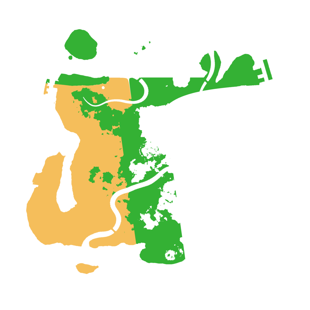 Biome Rust Map: Procedural Map, Size: 3000, Seed: 357458324