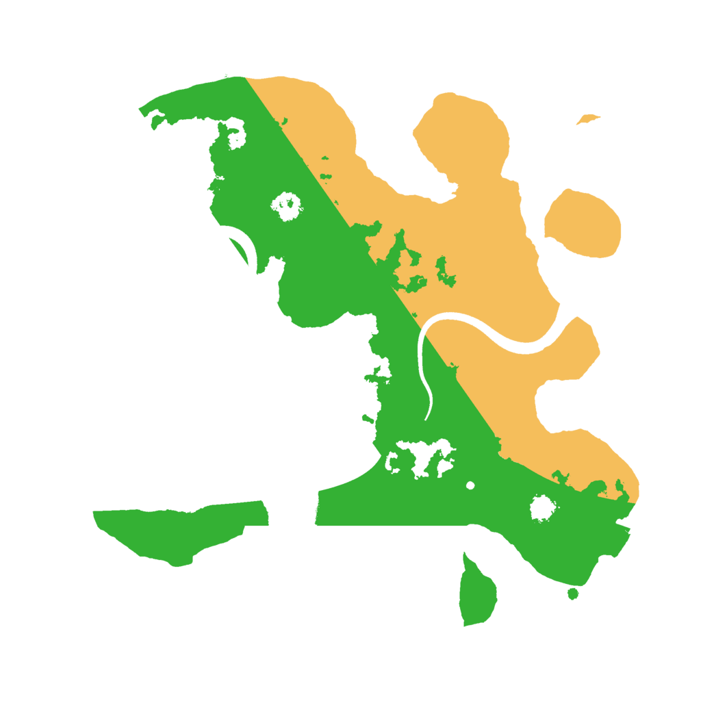 Biome Rust Map: Procedural Map, Size: 2500, Seed: 54527432