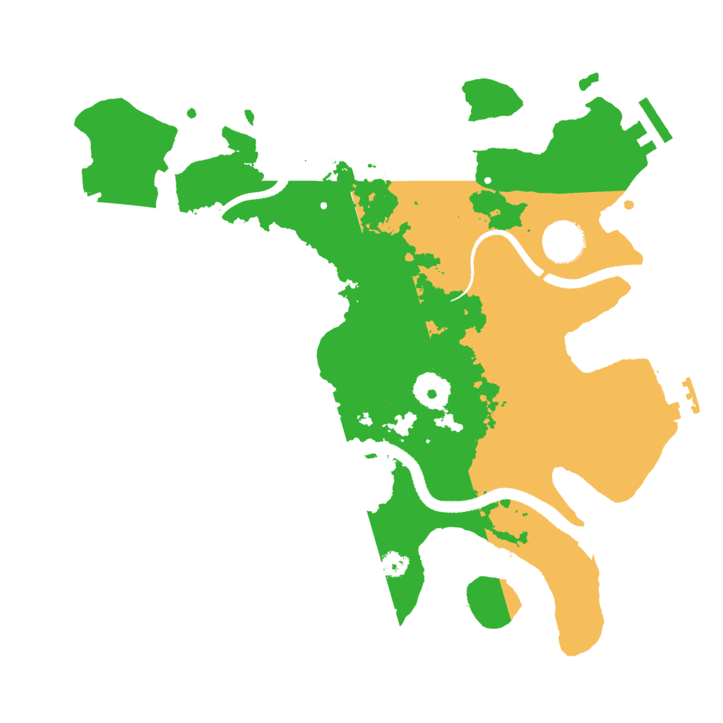 Biome Rust Map: Procedural Map, Size: 3000, Seed: 253385359