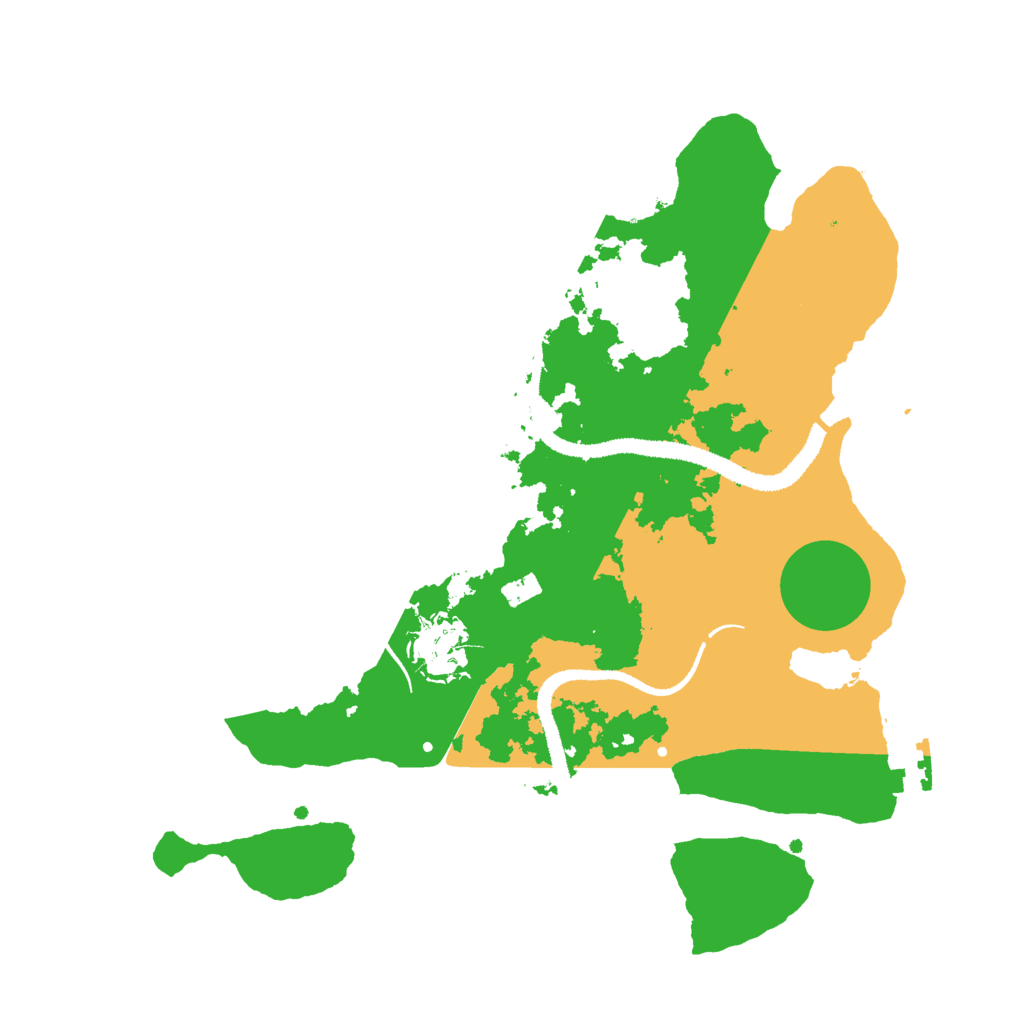Biome Rust Map: Procedural Map, Size: 3000, Seed: 73439825
