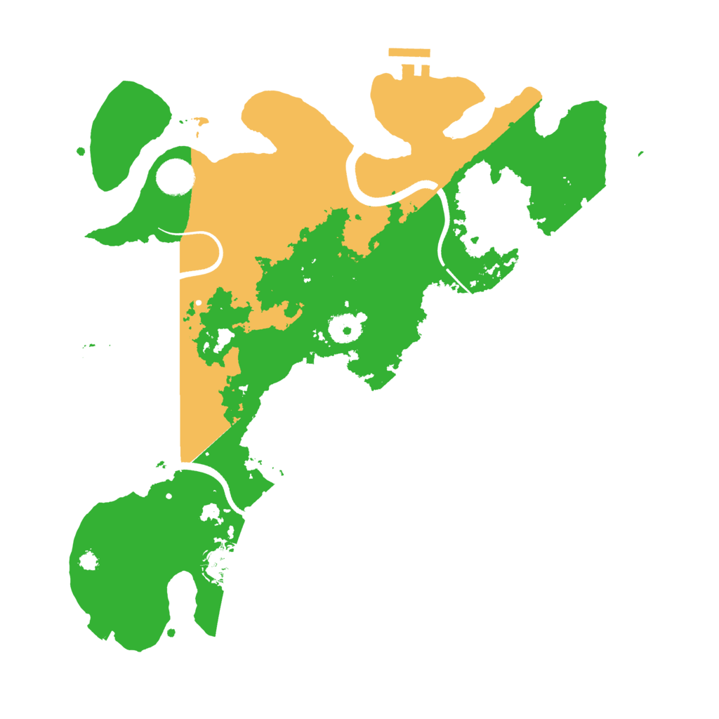 Biome Rust Map: Procedural Map, Size: 3500, Seed: 305005745