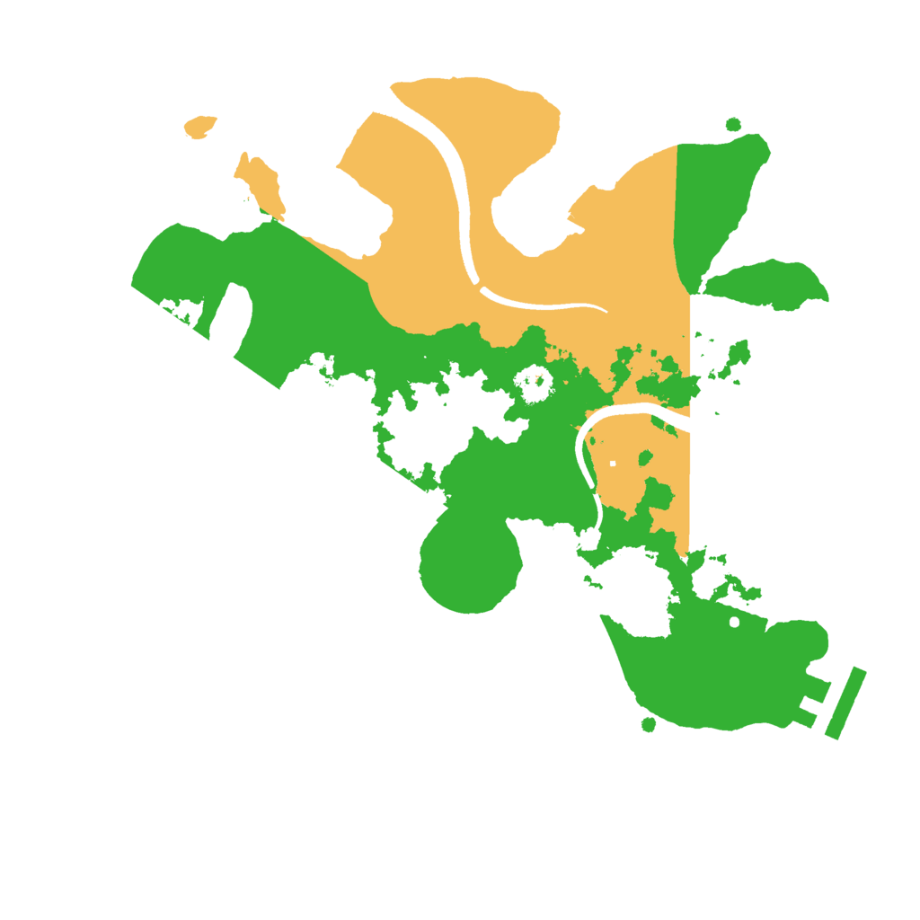 Biome Rust Map: Procedural Map, Size: 2500, Seed: 138645655