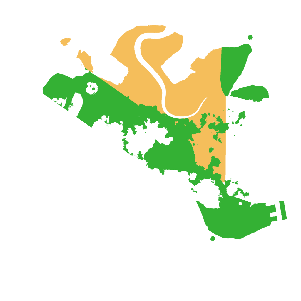 Biome Rust Map: Procedural Map, Size: 2500, Seed: 138645655