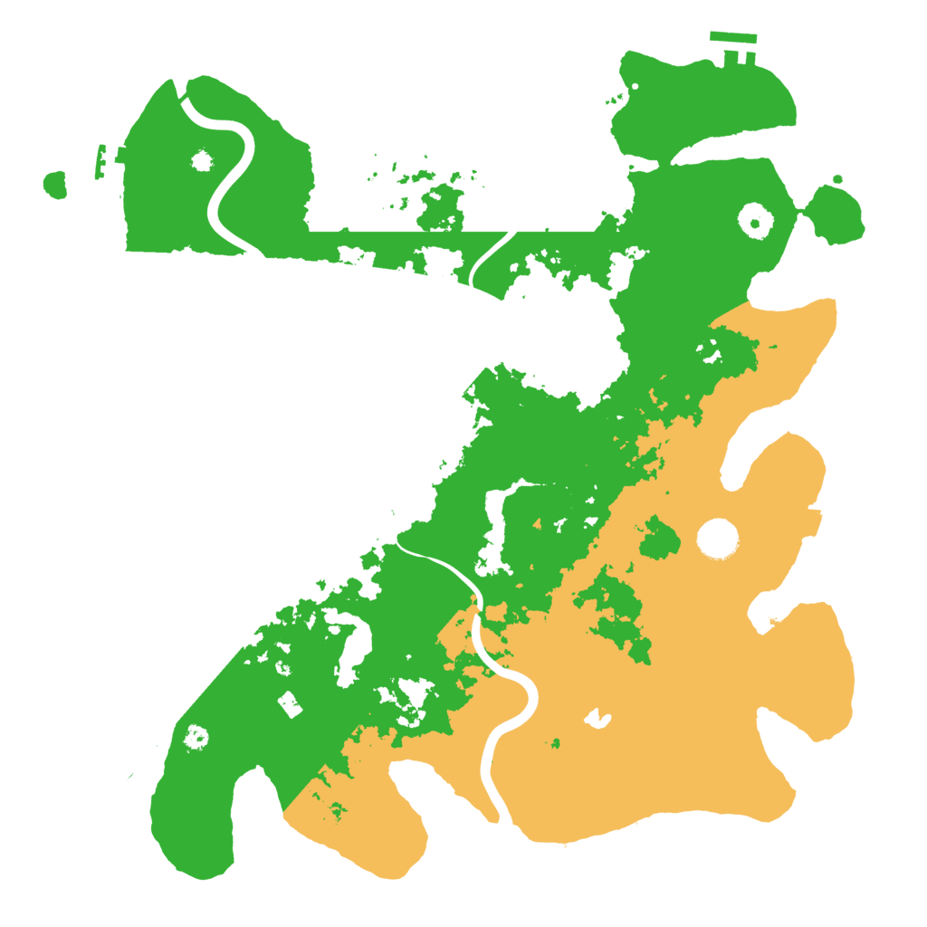Biome Rust Map: Procedural Map, Size: 4000, Seed: 22205