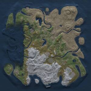 Thumbnail Rust Map: Procedural Map, Size: 4250, Seed: 1083363217, 16 Monuments