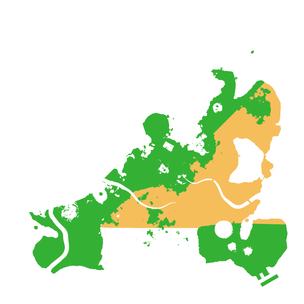 Biome Rust Map: Procedural Map, Size: 3200, Seed: 688009