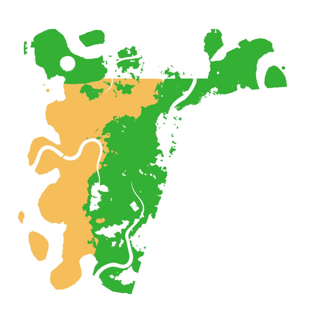Biome Rust Map: Procedural Map, Size: 3650, Seed: 70805608