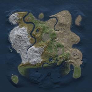 Thumbnail Rust Map: Procedural Map, Size: 3000, Seed: 26144519, 10 Monuments