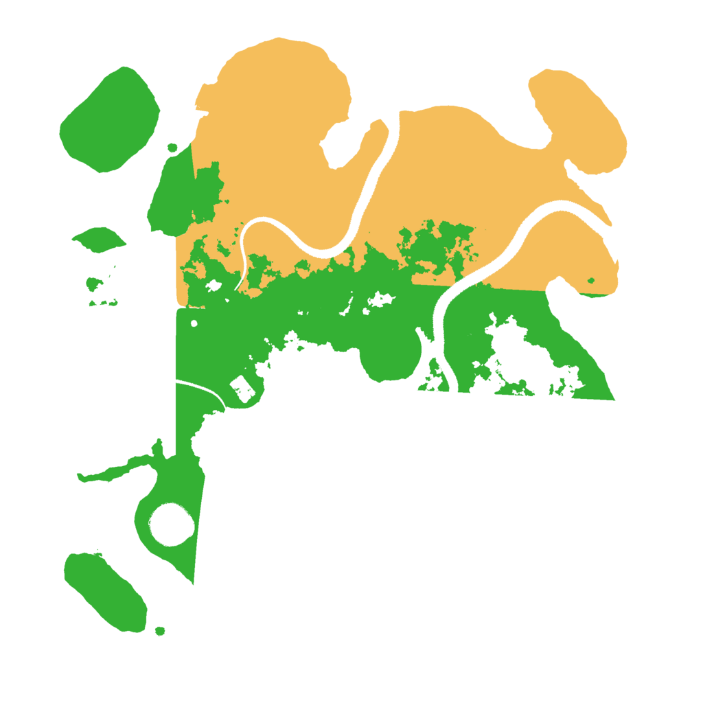 Biome Rust Map: Procedural Map, Size: 3000, Seed: 43567