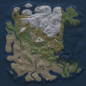Thumbnail Rust Map: Procedural Map, Size: 4500, Seed: 580388826, 17 Monuments