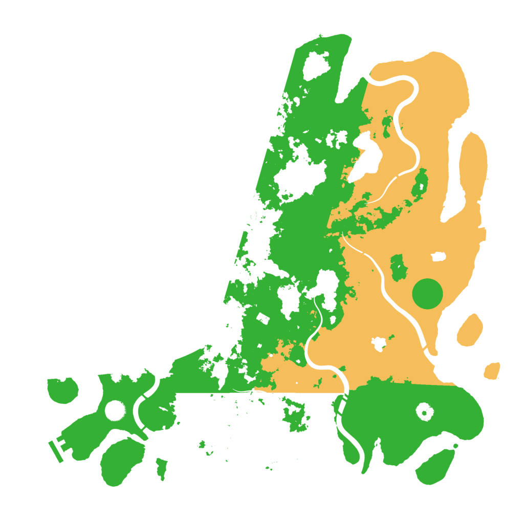 Biome Rust Map: Procedural Map, Size: 4500, Seed: 1530495082