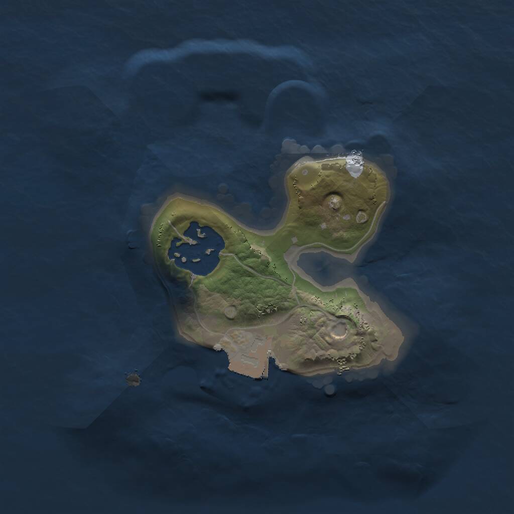 Rust Map: Procedural Map, Size: 1500, Seed: 1236186404, 2 Monuments