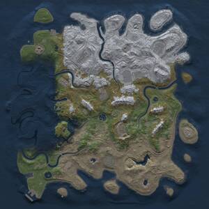 Thumbnail Rust Map: Procedural Map, Size: 4500, Seed: 2059595089, 15 Monuments