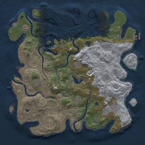 Thumbnail Rust Map: Procedural Map, Size: 4250, Seed: 1115857931, 17 Monuments