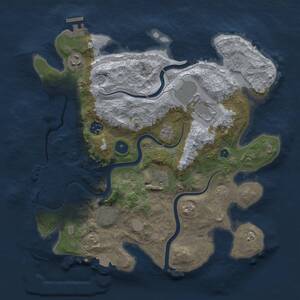 Thumbnail Rust Map: Procedural Map, Size: 3500, Seed: 1482346210, 12 Monuments