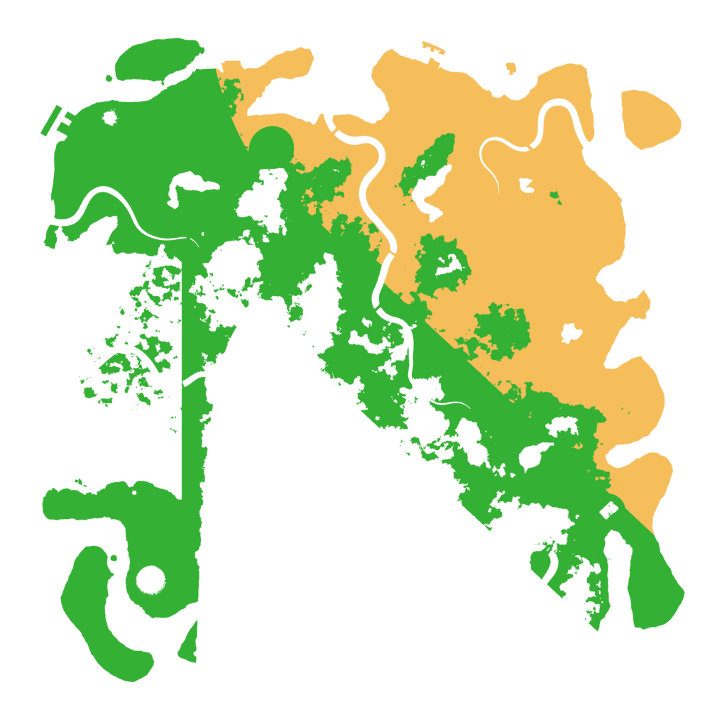 Biome Rust Map: Procedural Map, Size: 4500, Seed: 110649353