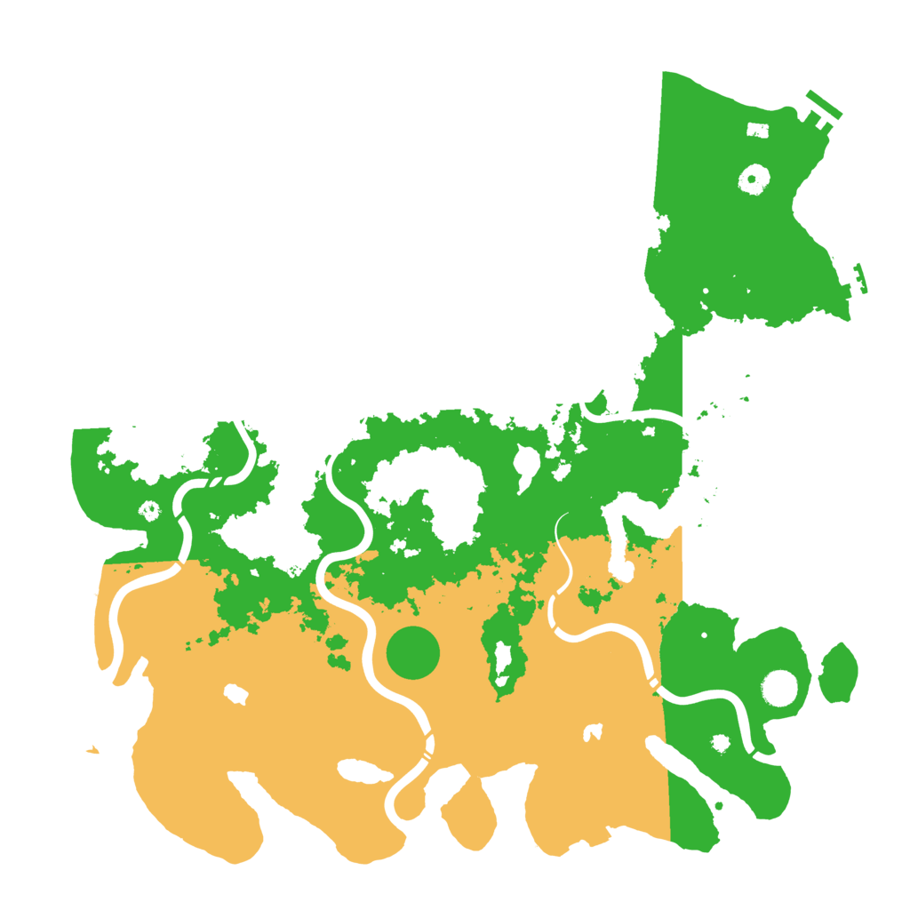Biome Rust Map: Procedural Map, Size: 4500, Seed: 773740313
