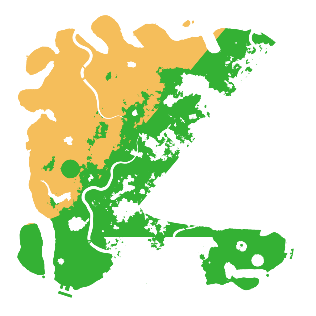 Biome Rust Map: Procedural Map, Size: 4500, Seed: 2134169951