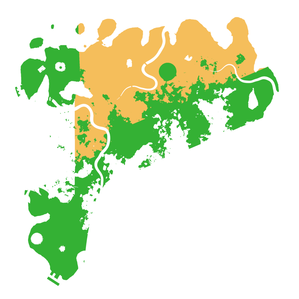 Biome Rust Map: Procedural Map, Size: 4500, Seed: 543102291