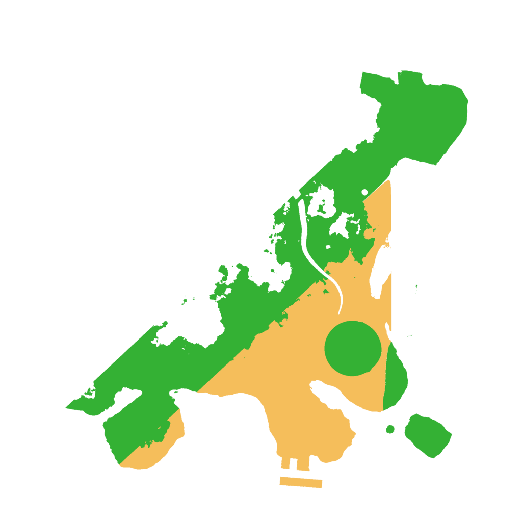 Biome Rust Map: Procedural Map, Size: 2500, Seed: 4547