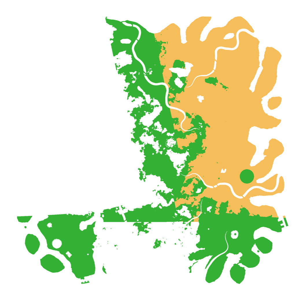 Biome Rust Map: Procedural Map, Size: 5500, Seed: 98432151