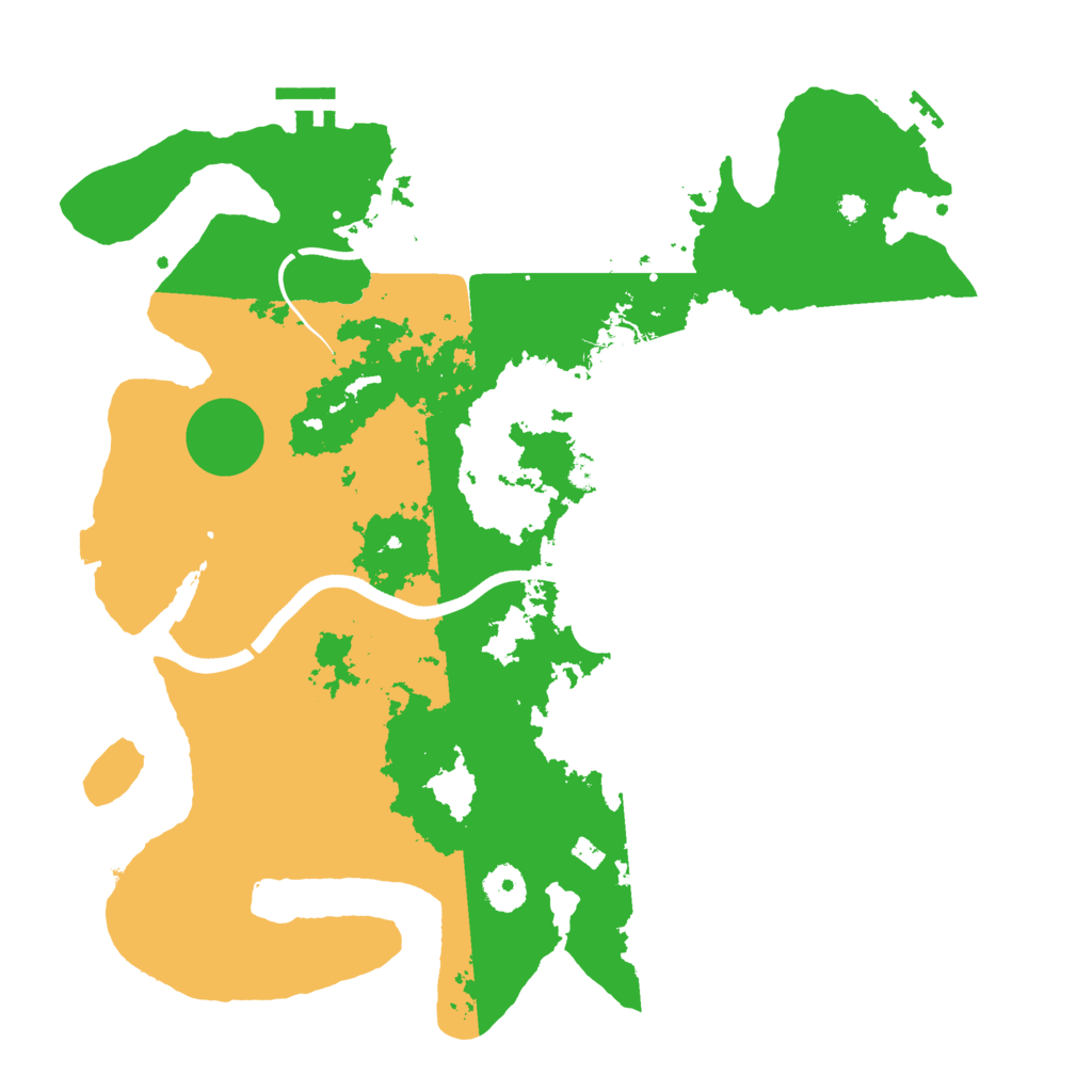 Biome Rust Map: Procedural Map, Size: 3700, Seed: 1066114842