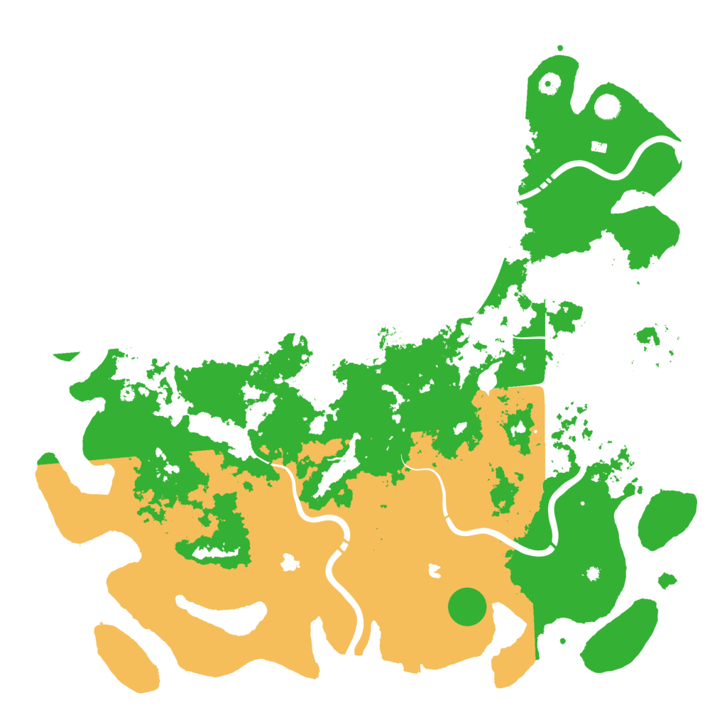 Biome Rust Map: Procedural Map, Size: 5000, Seed: 1205601537