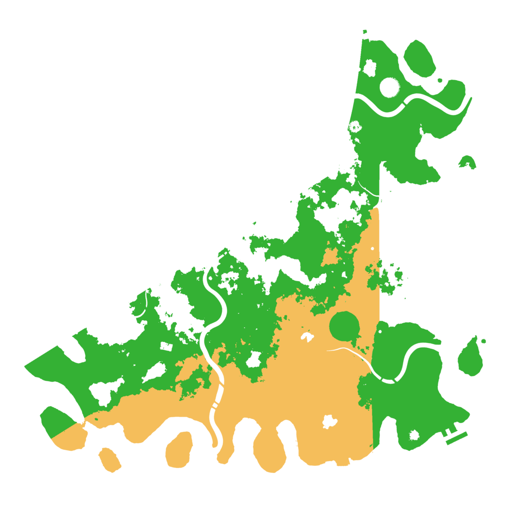 Biome Rust Map: Procedural Map, Size: 4500, Seed: 467816863