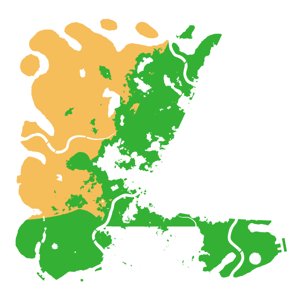 Biome Rust Map: Procedural Map, Size: 4500, Seed: 1421194715