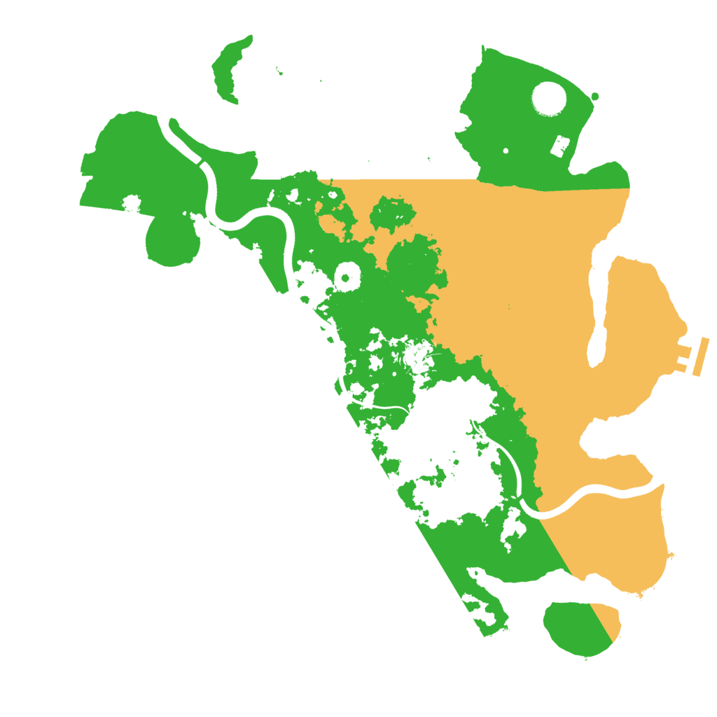 Biome Rust Map: Procedural Map, Size: 3700, Seed: 1876648402