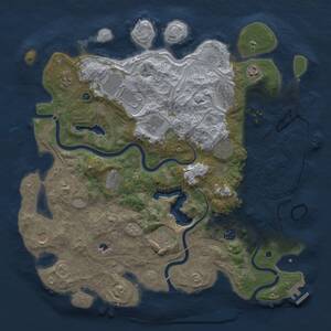 Thumbnail Rust Map: Procedural Map, Size: 4250, Seed: 1292490932, 17 Monuments