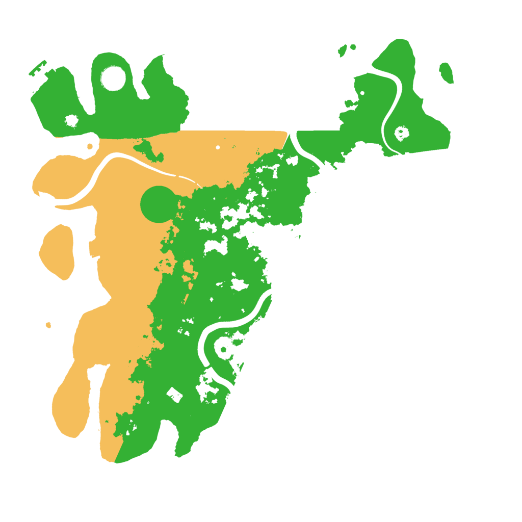 Biome Rust Map: Procedural Map, Size: 3700, Seed: 442088885