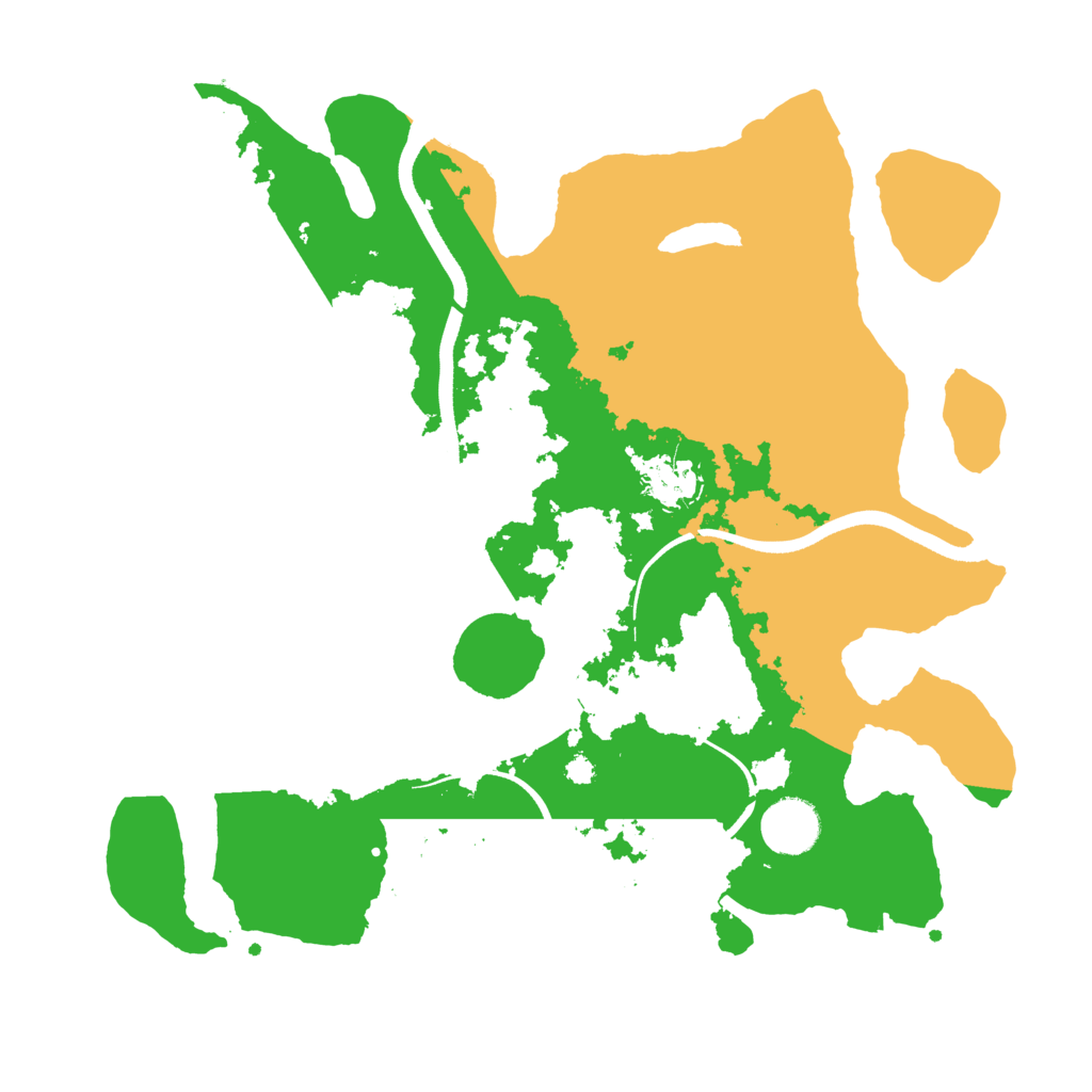 Biome Rust Map: Procedural Map, Size: 3500, Seed: 511457755