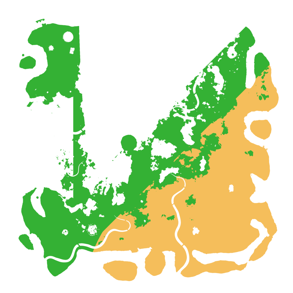 Biome Rust Map: Procedural Map, Size: 5000, Seed: 1334456