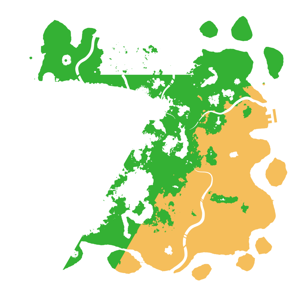 Biome Rust Map: Procedural Map, Size: 4500, Seed: 827240611