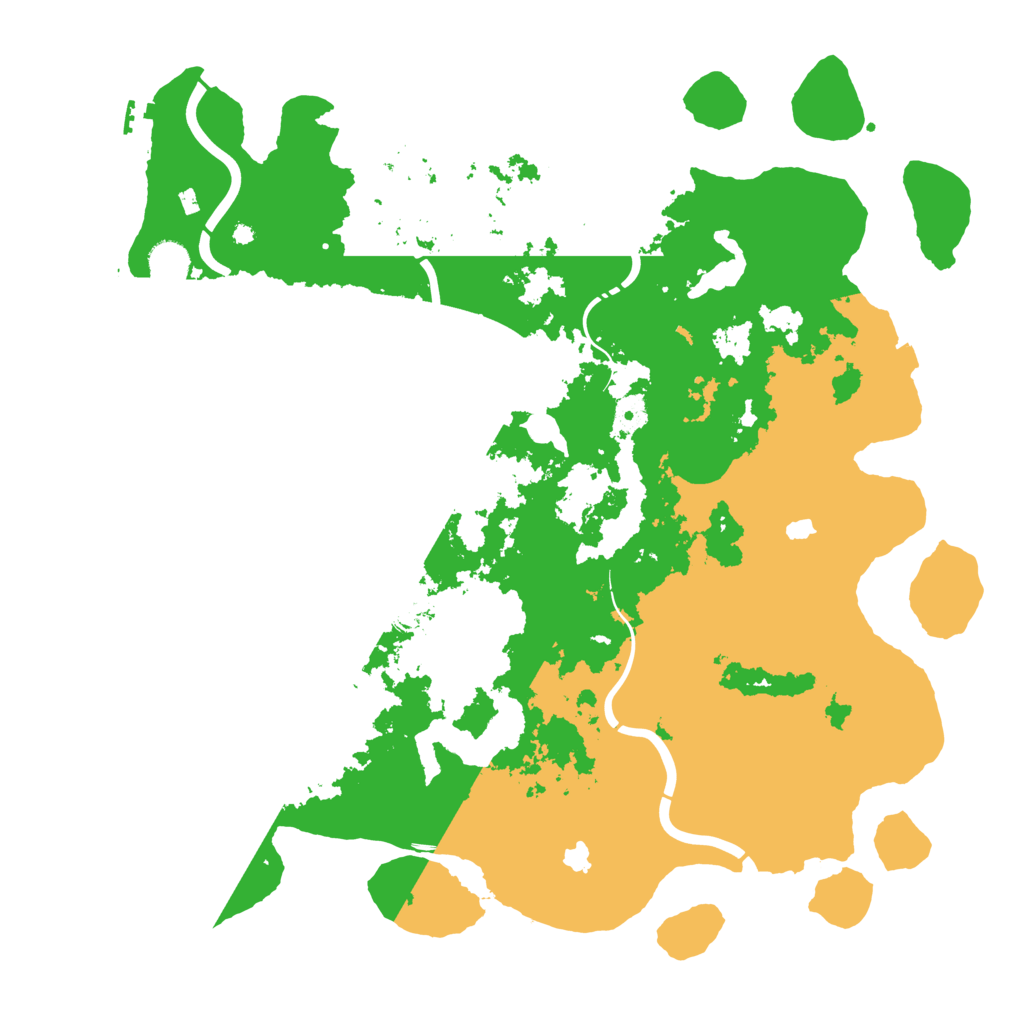 Biome Rust Map: Procedural Map, Size: 4500, Seed: 827240611