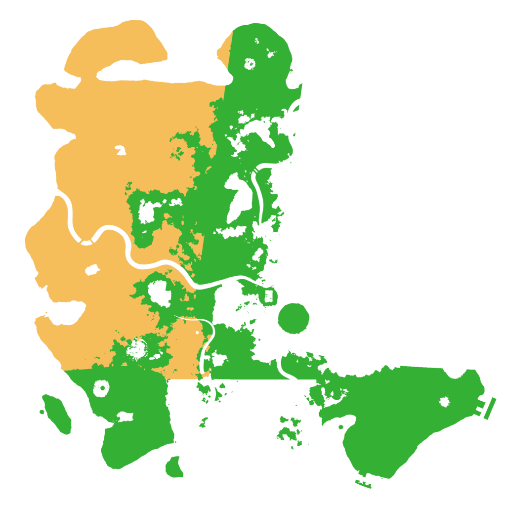 Biome Rust Map: Procedural Map, Size: 4500, Seed: 141619477