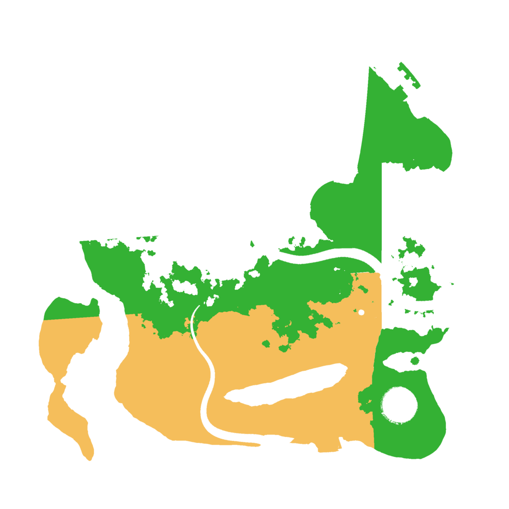 Biome Rust Map: Procedural Map, Size: 2500, Seed: 86437