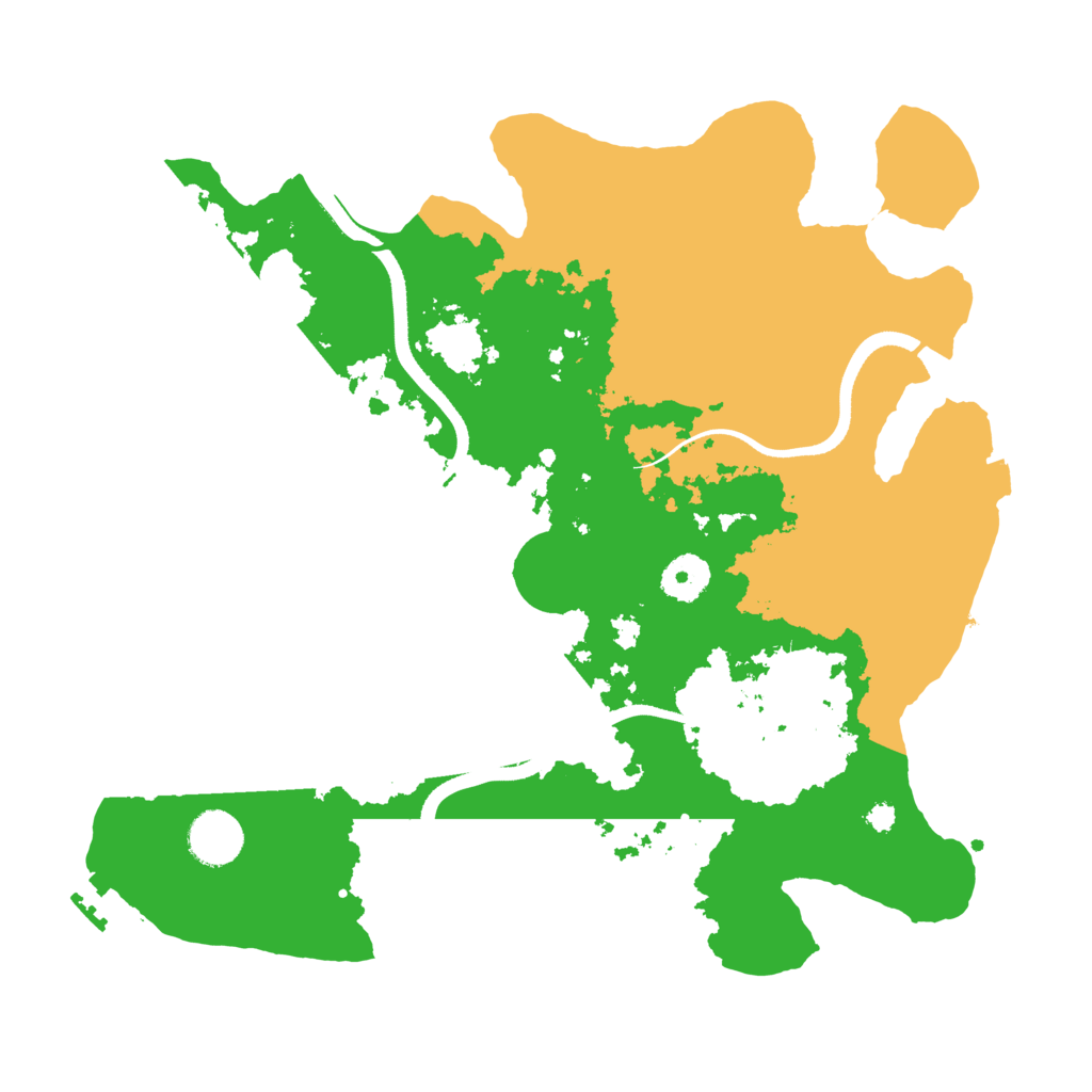 Biome Rust Map: Procedural Map, Size: 3500, Seed: 997605560