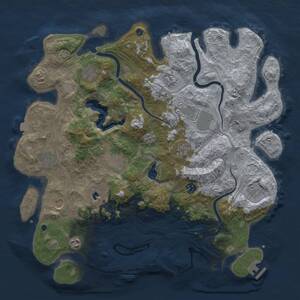 Thumbnail Rust Map: Procedural Map, Size: 4250, Seed: 58578545, 17 Monuments