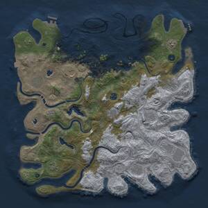 Thumbnail Rust Map: Procedural Map, Size: 4500, Seed: 804818638, 17 Monuments