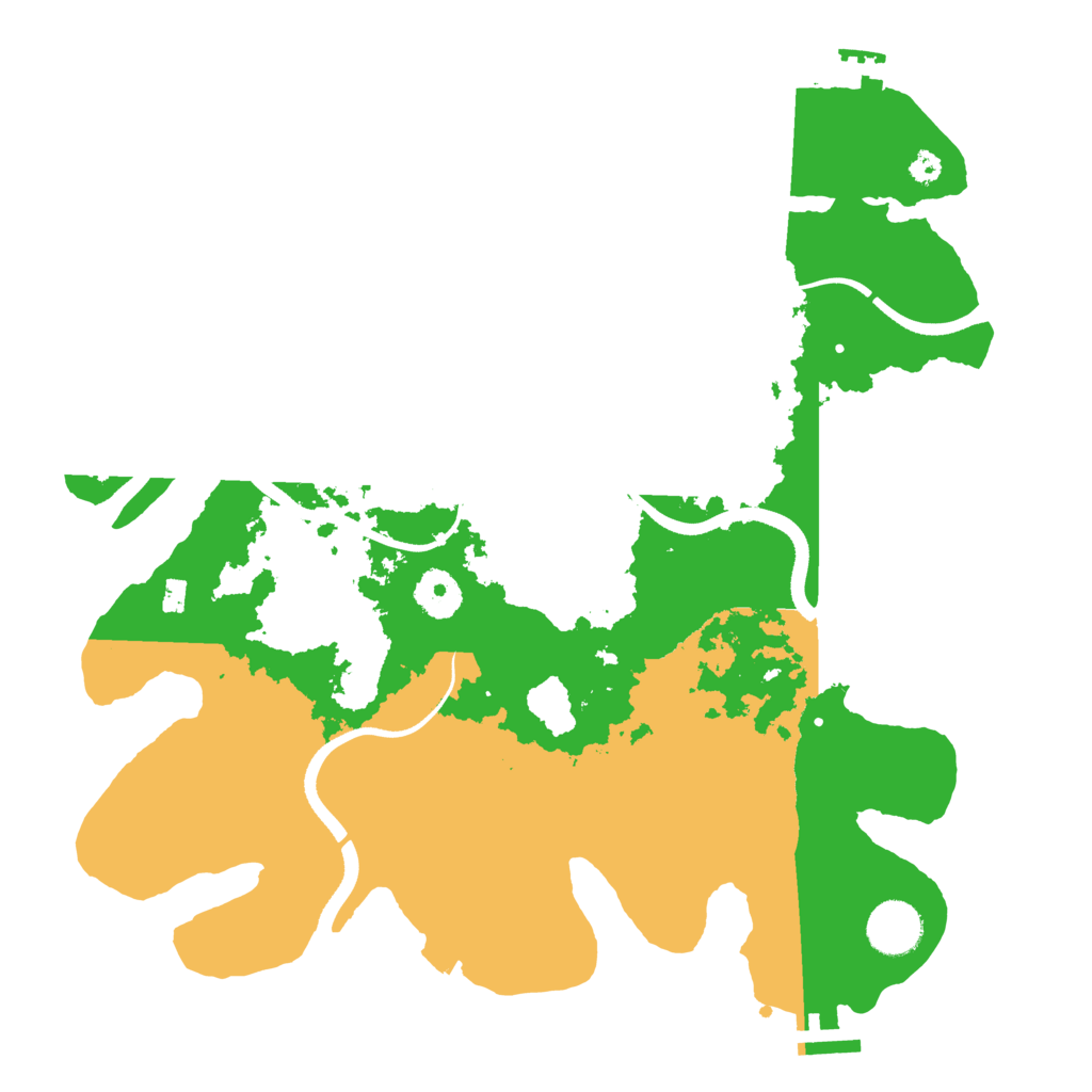 Biome Rust Map: Procedural Map, Size: 3500, Seed: 122473