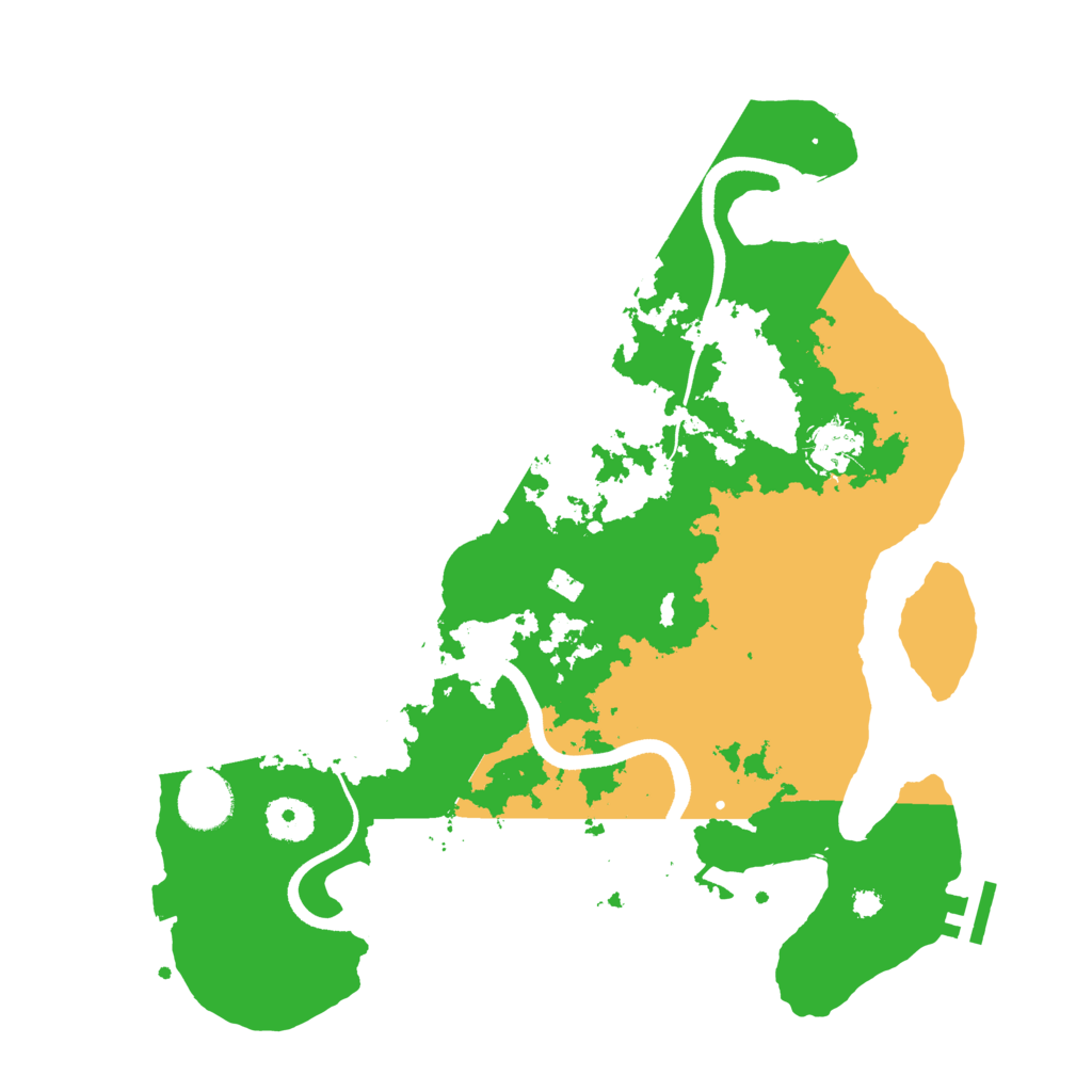 Biome Rust Map: Procedural Map, Size: 3500, Seed: 2037099853