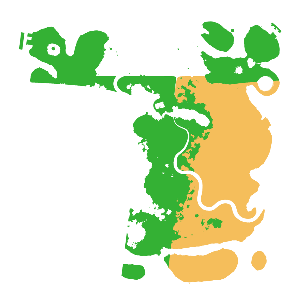 Biome Rust Map: Procedural Map, Size: 3600, Seed: 679570