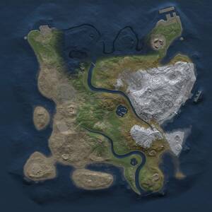 Thumbnail Rust Map: Procedural Map, Size: 2800, Seed: 878129989, 9 Monuments