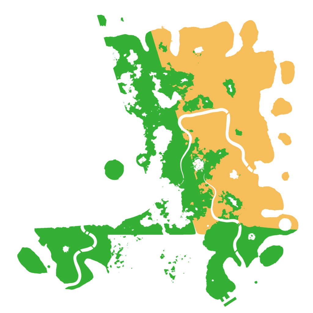 Biome Rust Map: Procedural Map, Size: 4500, Seed: 50953215