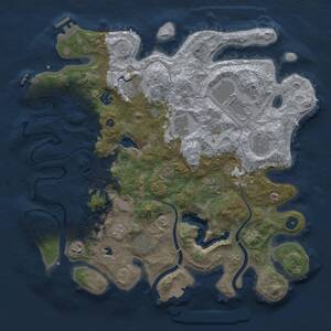 Thumbnail Rust Map: Procedural Map, Size: 4000, Seed: 971476593, 15 Monuments